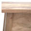 Banc de rangement en bois massif brun clair