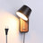 Dillman Aluminum LED Plug-in Armed Sconce-1274715009