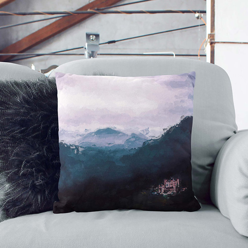 Square Cushion, 40cm H x 40cm W x 15cm D, Stone