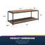 Quincy Frame Coffee Table with Storage