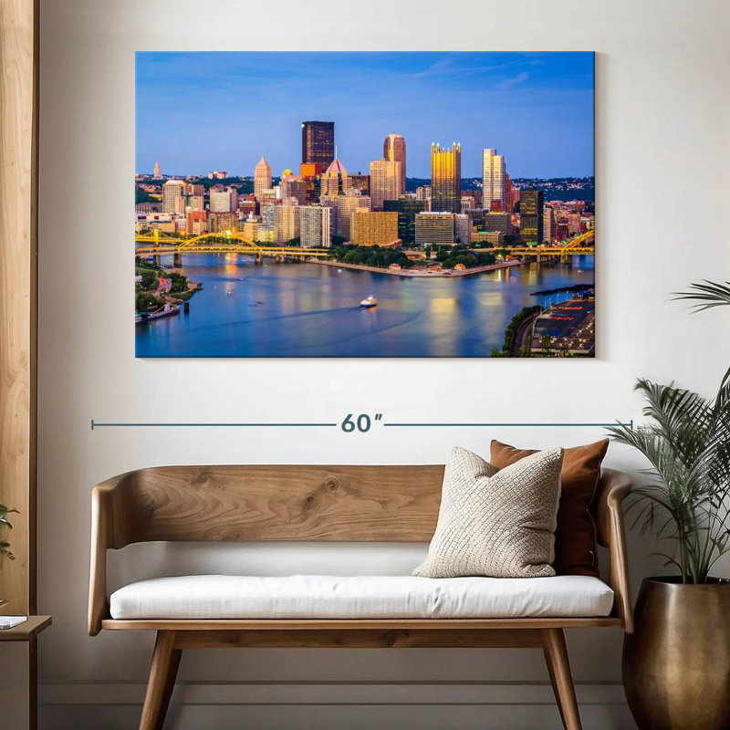 Sireci Pittsburgh City View, 34" H x 51" W