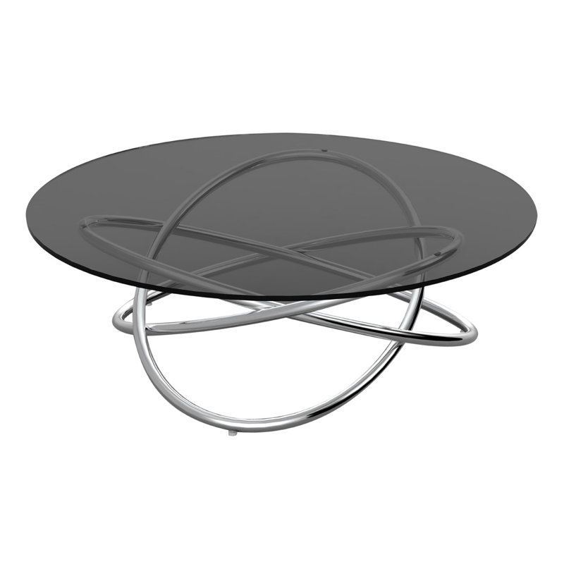 Cross Legs Coffee Table, Smoke