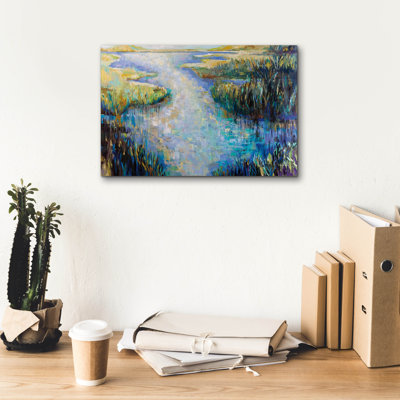 Lark Manor 'Shimmer 2' by Jeanette Vertentes Canvas Wall Art, 60" x 40"