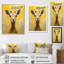 Popart, portrait d'une chèvre jaune sur toile-1251930767-1251930766