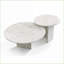 Ensemble de tables basses Snow Mountain Grandes tailles pour le salon, semi-poli-1812530219
