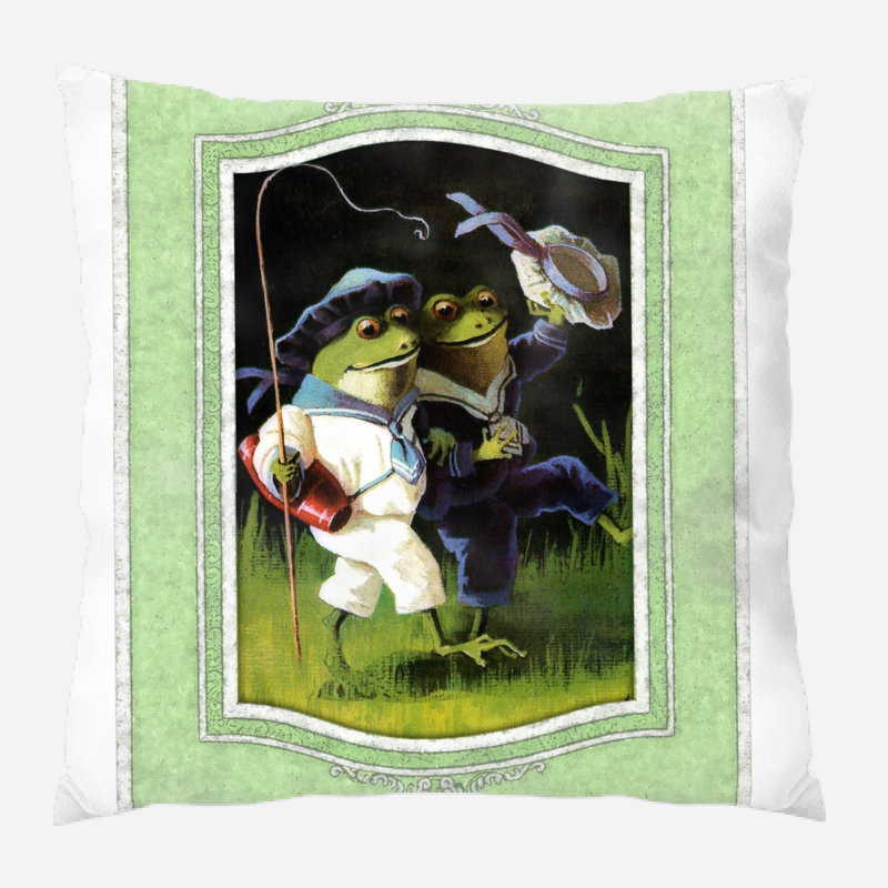 Coussin de grenouille Marini, Microsuède, Intérieur