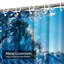 Rideau de douche à 12 crochets Blue Ocean Wave-58372396