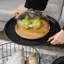 Tables basses gigognes, ensemble de 2 tables basses rondes avec panier en acier