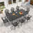  Tameia 8 - Person Patio Dining Set with , Off-White Cushions Included-1257449051-1257449049