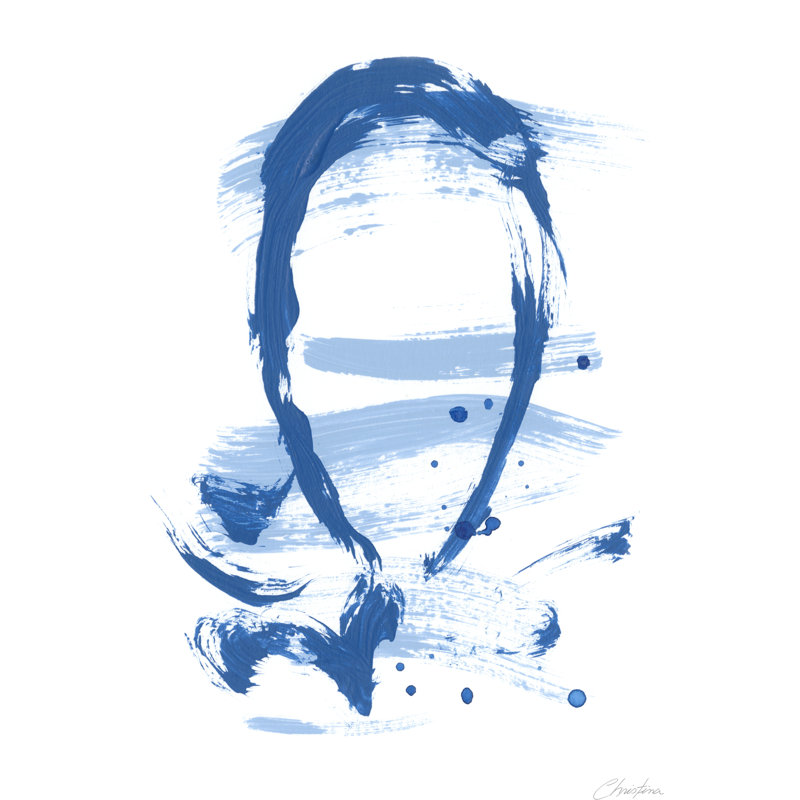 Blue Breeze VI by Christina Long - Wrapped Canvas Painting, 30cm H x 20cm W