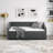 Daybed With Trundle Upholstered Tufted Sofa Bed, With Button On Back And Copper Nail On Waved Shape Arms-1979929905-1979929868
