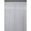 Panneau de rideau en lin blanc uni avec passe-tringle filtrant la lumière-129162484