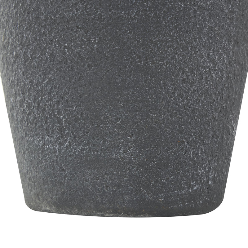 Ceramic Textured Decorative Vase, 15.3" H x 8.5" W x 8.5" D