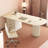 Cream Wood Sintered Stone Writing Desk-66699879