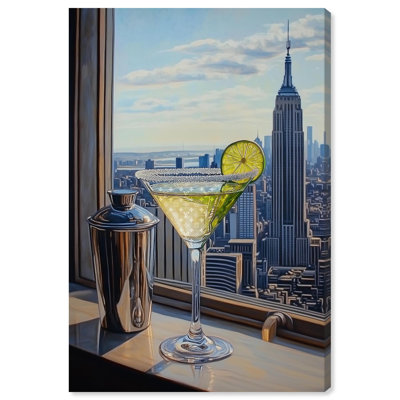 Art de chariot-bar sur toile Classy Drink in NYC