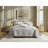 3 Piece Cotton Quilt Set Light Gray-130471460