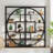 5-Tier Brown Geometric Bookcase