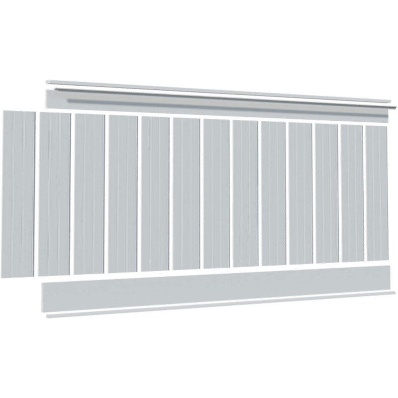 Panneau mural Deluxe en PVC blanc, 40"