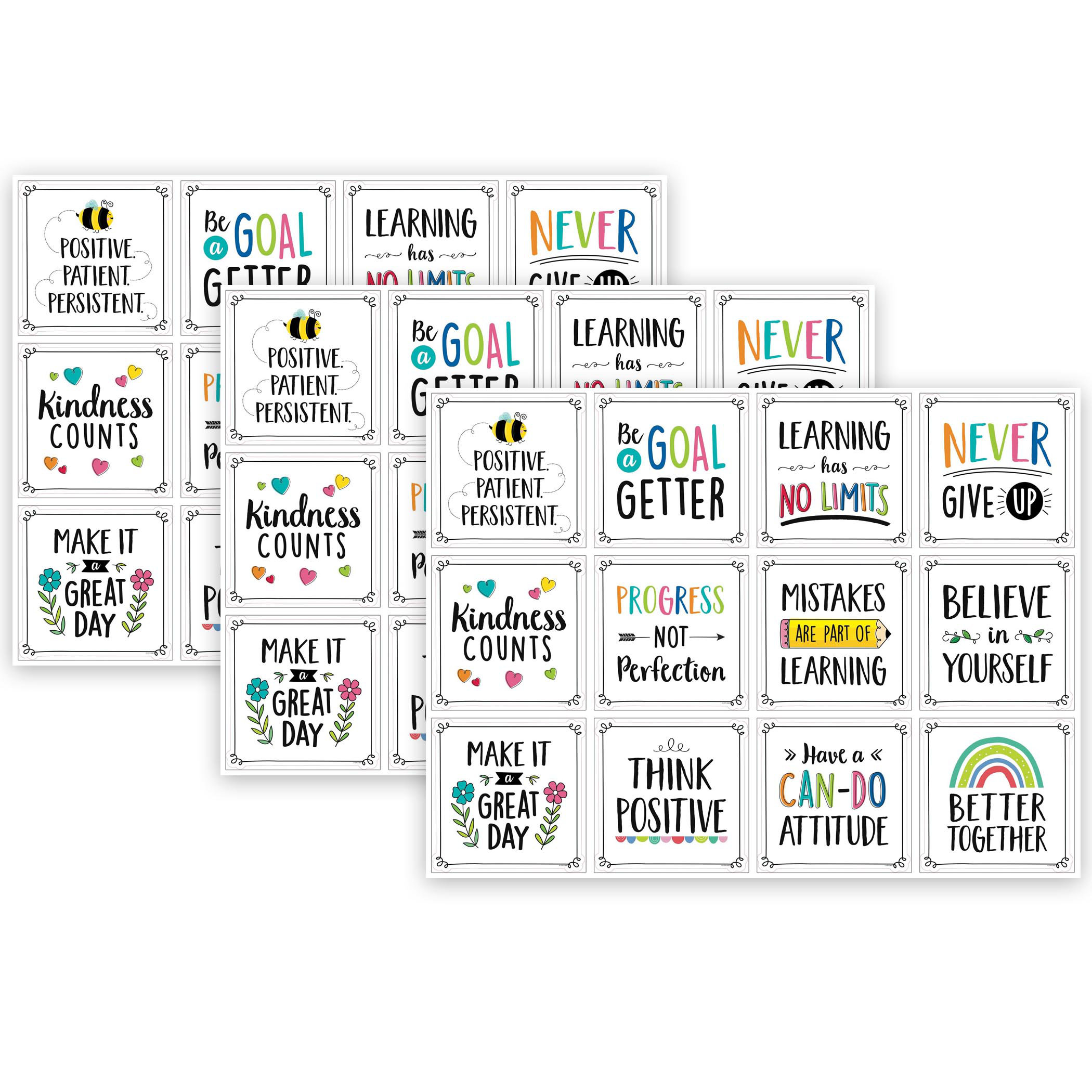 Creative Teaching Press Positive Mindset Designer Cut-Outs | Wayfair