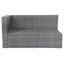 Ensemble de canapé modulaire d'extérieur 8 pièces avec une boîte de rangement sous le siège et une boîte à coussins