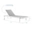 Chaise longue d'extérieur Charleston par Havenside Home