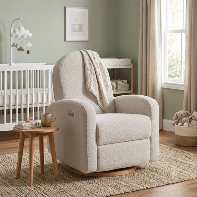 Bea Swivel Glider Recliner in Vanilla