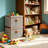2 PCS Storage Bins with Lids, Collapsible Closet Organizer Container, Fabric Organizer Box with Handles, Decorative Storage Boxes with Lids for Organizing Clothes, Books, Light Grey-412948031