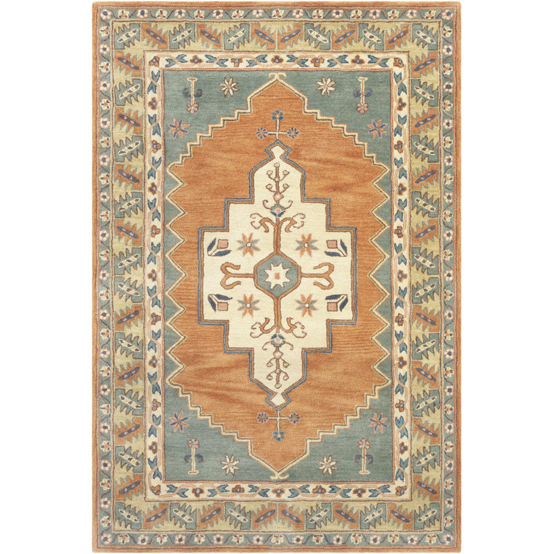 Buhler Wool Oriental Indoor Rug, Rectangle 2' x 3'