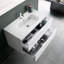 Canvar 81mm Single Bathroom Vanity with Drop In Ceramic Basin-1297219997