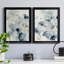 Indigo Ginkgo I - ensemble de 2 peintures sur toile encadrées-506617529-506617528