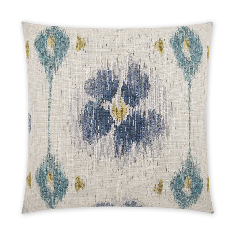 Tamarix Square Pillow Cover & Insert, Indigo