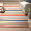 Tapis orange / bleu / jaune tissé à plat à la main Newsome-1364672729