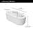 68'' x 34'' Soaking Acrylic Bathtub
