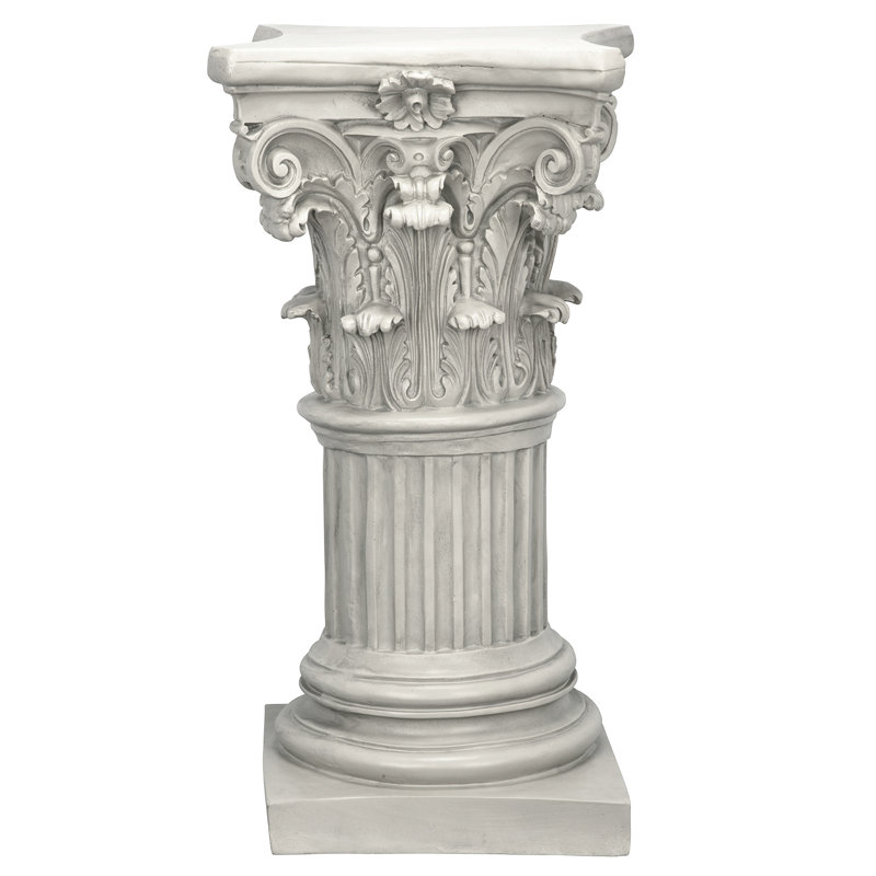 Corinthian Pillars Pedestal, 29" H x 16" W x 16" D