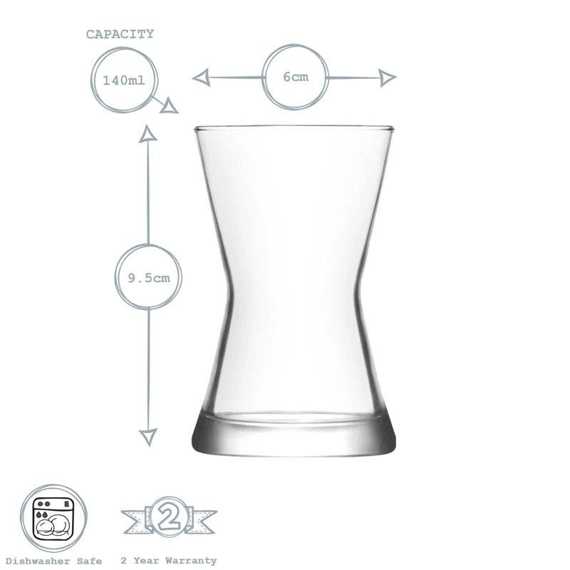 Derin 140ml Tea Glass / Coffee Glass, 12