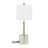 Evelunn Marble Geometric Table Lamp with Square Shade-91761031
