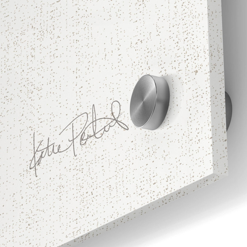 Art mural en verre «Thoughtful Perk 3» par Katie pertiet, H 36 po x l 36 po x P 0,2 po