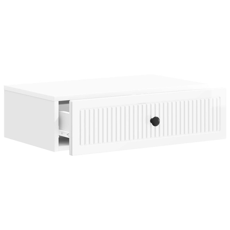 End Table, High Gloss White