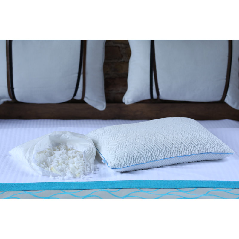 Oreiller de soutien en mousse viscoélastique déchiquetée, Standard