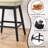 Swivel Bar Stools Set of 4, PU Leather Bar Chairs with Button Tufted Front and Ring Pull Back, 30" Bar Height Stools with Solid Wood Legs for Kitchen Island or Bar, Beige-1995099757-1995099759