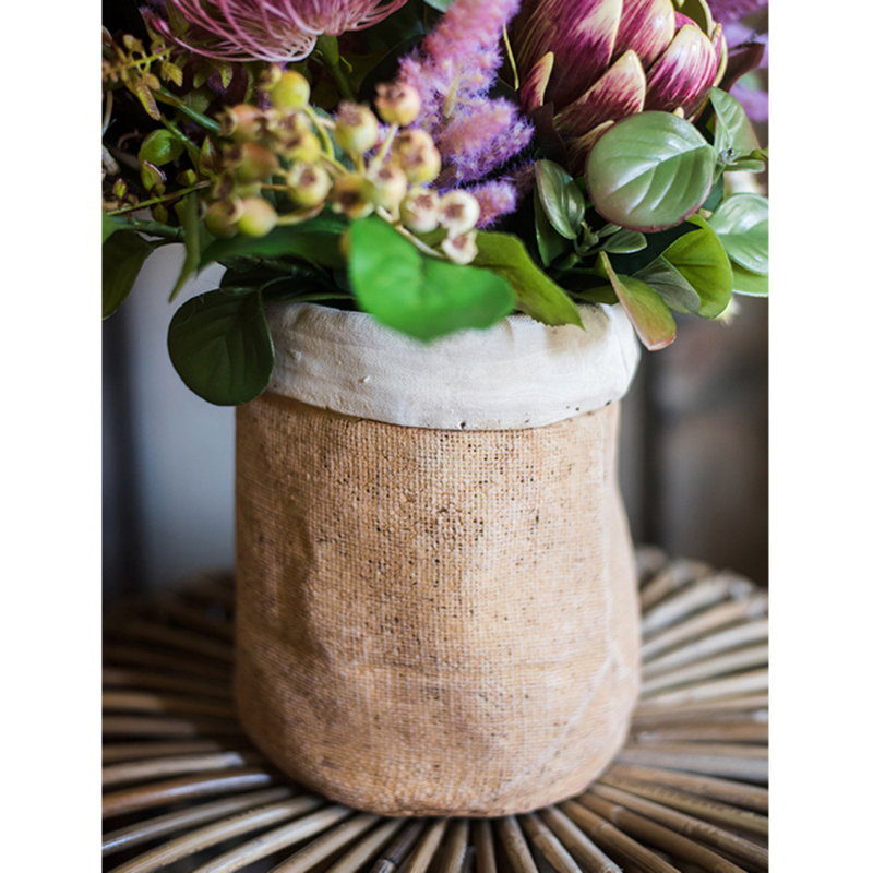Nwaba Handmade Pot Planter, 11.4" H x 8.3" W x 9.1" D