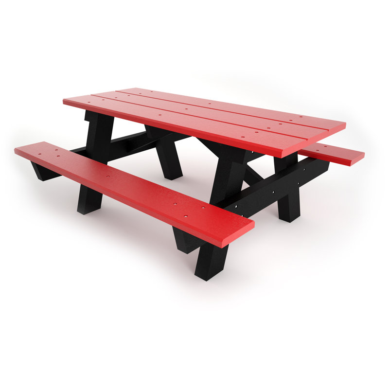 Montelongo A-Frame Picnic Table, 6', None, Brown