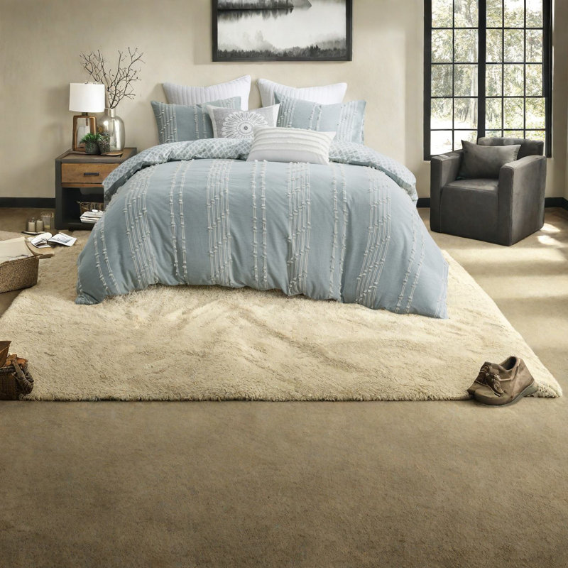 Ensembles de literie en coton de qualité supérieure, très grand, style jacquard contemporain pour la maison