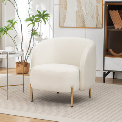 Chaise d'appoint rembourrée Edward