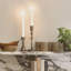 Ensemble de porte-chandelles en fonte, chandeliers en laiton antique pour chandelles standards (ensemble de 2)