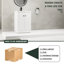 Armoire de salle de bain moderne avec lavabo en résine blanche, porte à fermeture douce et poignées en métal - 24 charnières, modèle autoportant 24 po-1763768025-1763768027