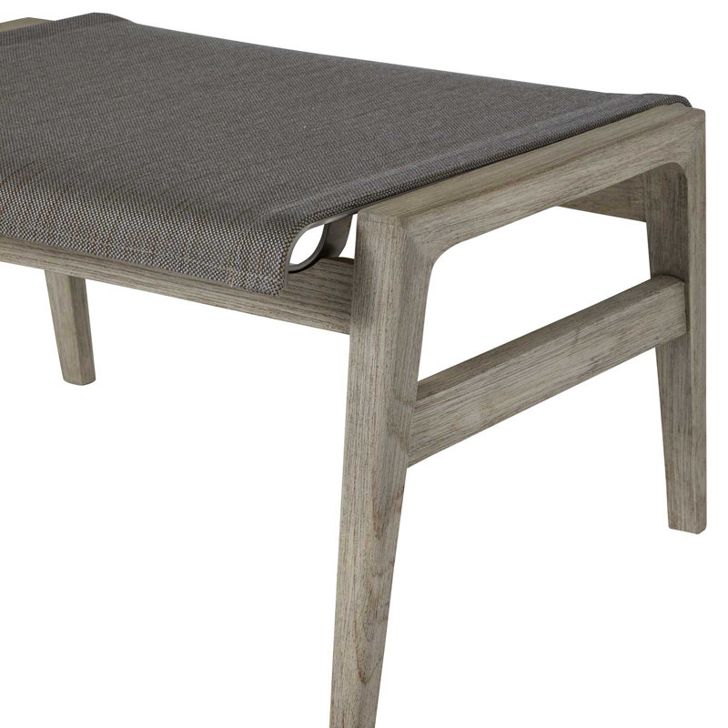 Coast Patio Ottoman, Oyster Teak