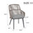 Outdoor 6-person Dining Set With Cushions