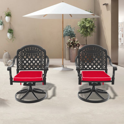 Cast Aluminum Patio Swivel Chair