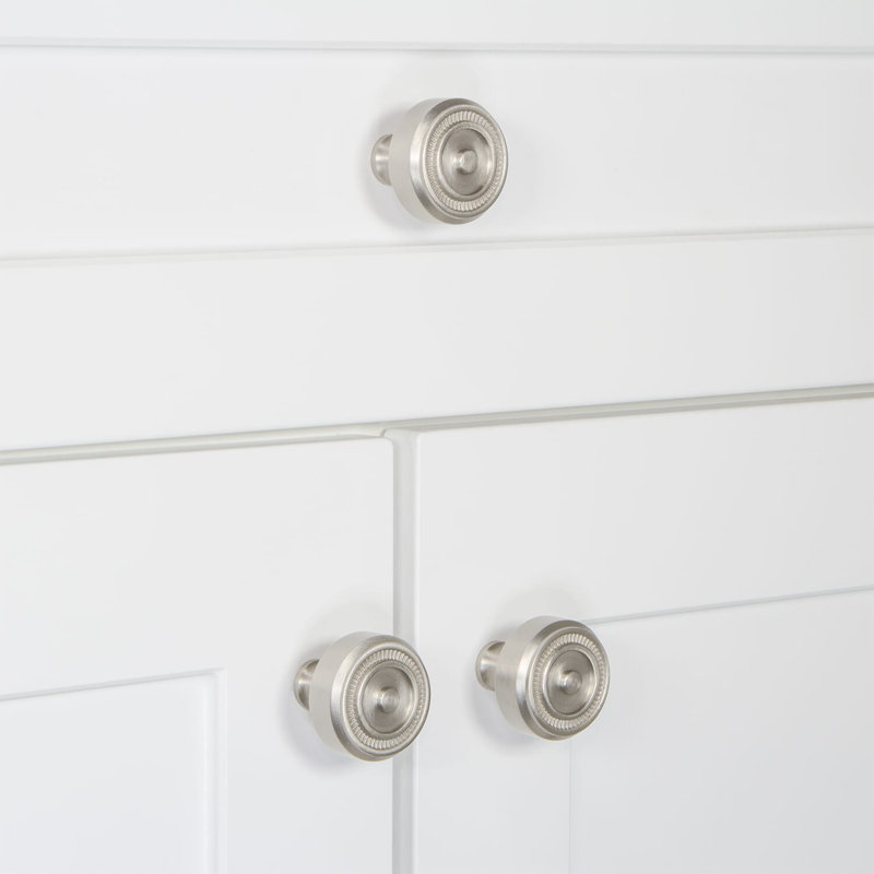 Soleil Round Knob, Satin Nickel